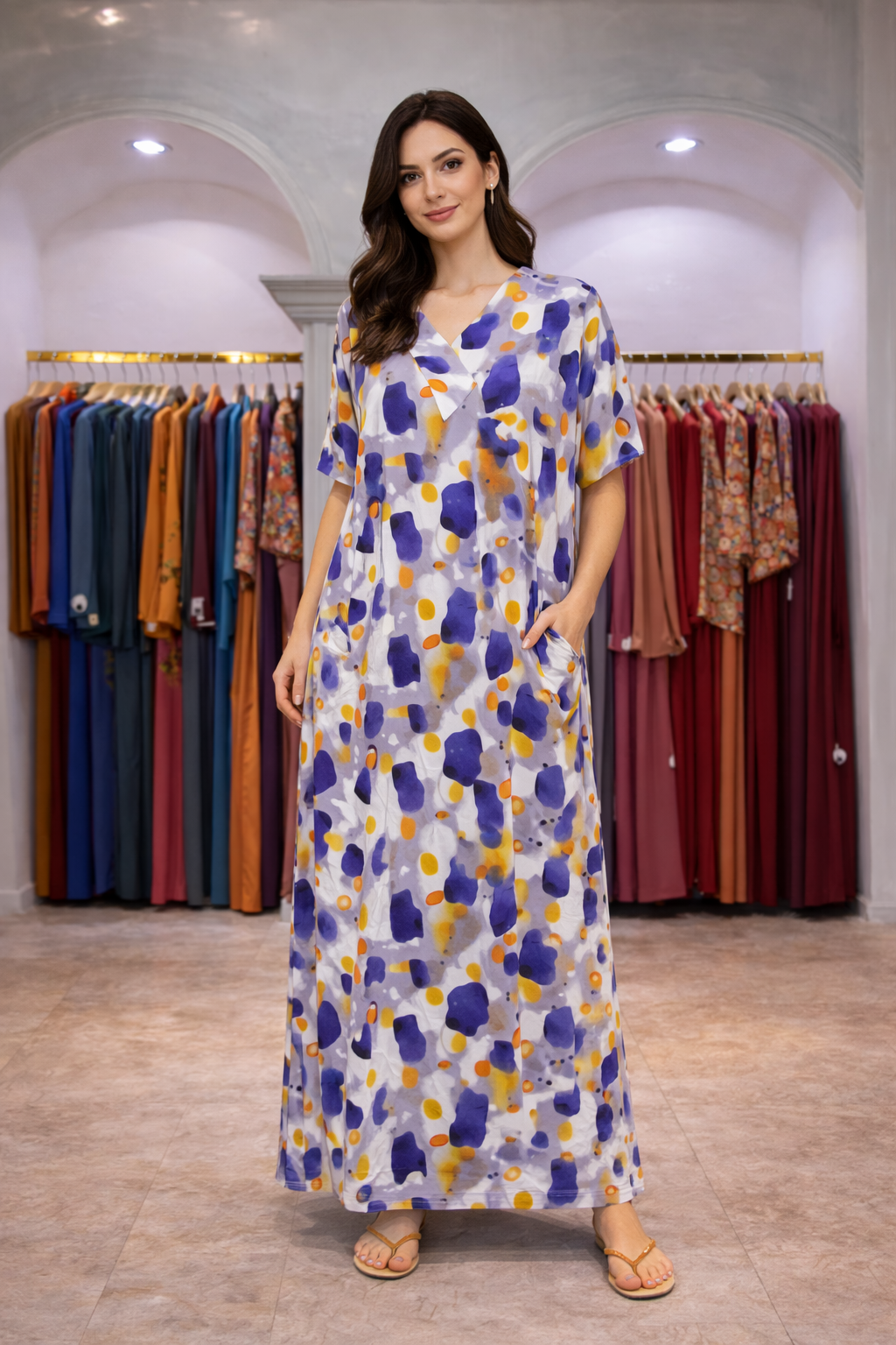 دشداشة طويل فري سايز